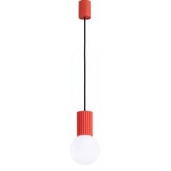 Sollux Lighting Halo függőlámpa 1x8 W fehér-piros SL.2396