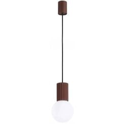 Sollux Lighting Halo függőlámpa 1x8 W fehér-barna SL.2399