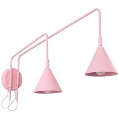 Sollux Lighting Nox oldalfali lámpa 2x10 W rózsaszín SL.2515