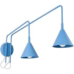 Sollux Lighting Nox oldalfali lámpa 2x10 W kék SL.2520
