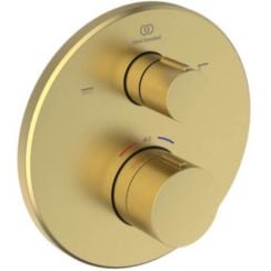 Ideal Standard Ceratherm T100 kád és zuhany csaptelep süllyesztett z termosztáttal arany A8584A2