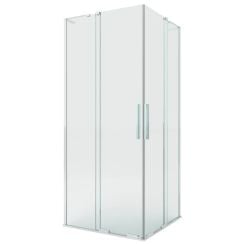 New Trendy Smart zuhanykabin 90x80 cm négyszögletes króm fényes/átlátszó üveg EXK-4056-WL