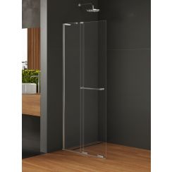 New Trendy Smart zuhanykabin fal walk-in 90 cm króm fényes/átlátszó üveg EXK-6622-WL