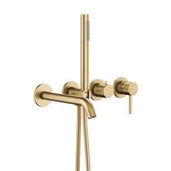 KFA Armatura Moza Brushed Light Gold kád és zuhany csaptelep süllyesztett arany 5039-411-39