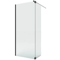 New Trendy Nesta Black walk-in zuhanykabin 120x40 cm fekete matt/átlátszó üveg K-5832