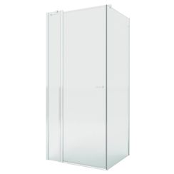 New Trendy New Soleo zuhanykabin 90x80 cm négyszögletes króm fényes/átlátszó üveg K-0394-WP