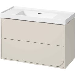 Készlet szekrény Cersanit Crea II S1058–027, mosdótál Cersanit Crea K114-018
