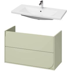 Készlet szekrény Cersanit Crea II S1058–032, mosdótál Cersanit Como K32-016-EX1