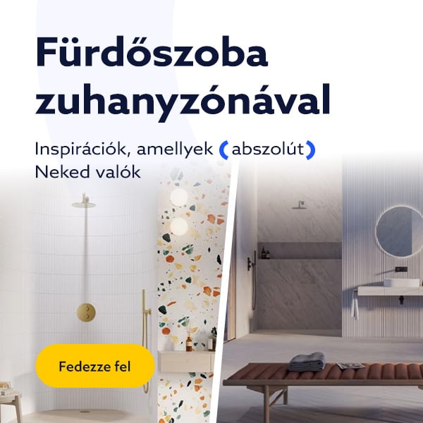 F&uuml;rdőszoba zuhanyz&oacute;n&aacute;val