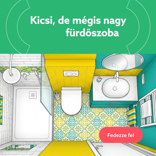 Kicsi, de m&eacute;gis nagy f&uuml;rdőszoba